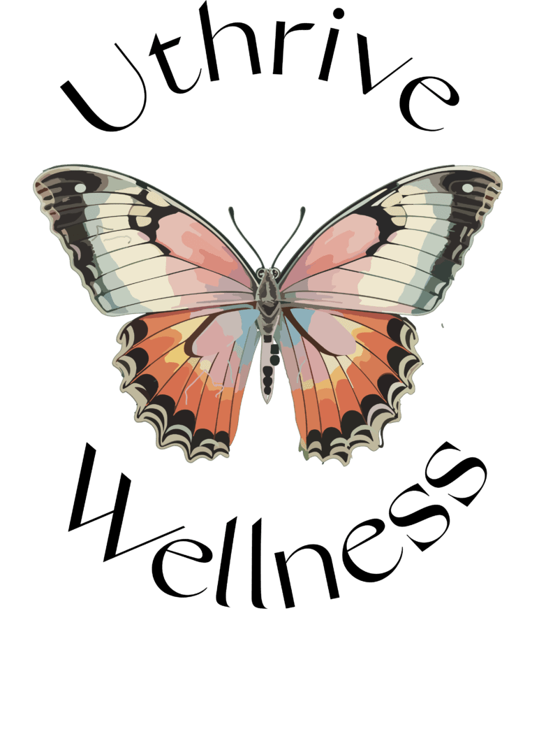 Uthrive Wellness log -- A butterfly